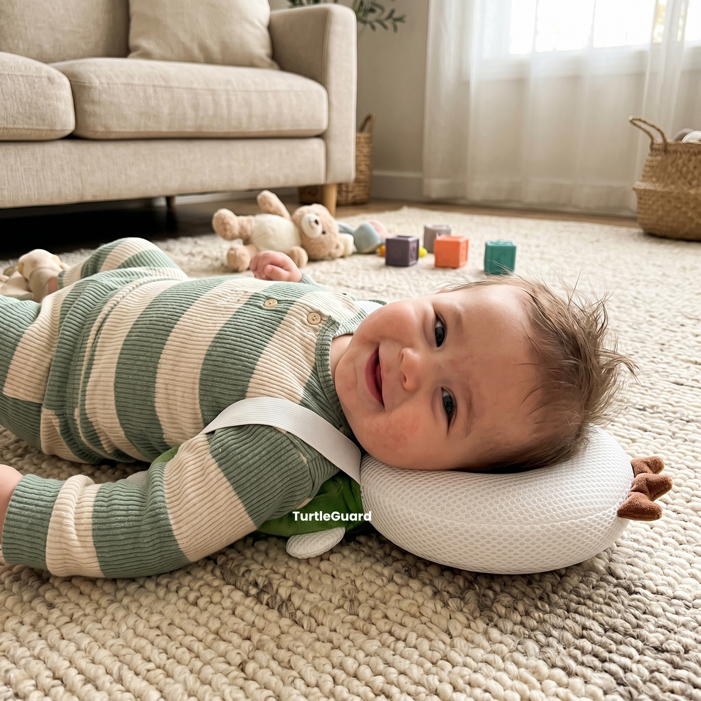 TurtleGuard™ Baby Head Protector