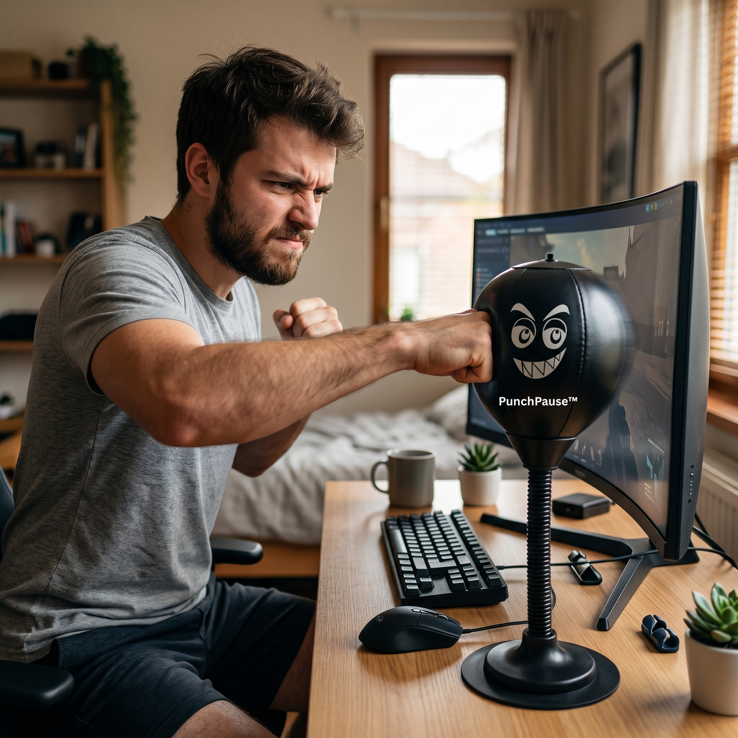 PunchPause™ Desktop Stress Buster
