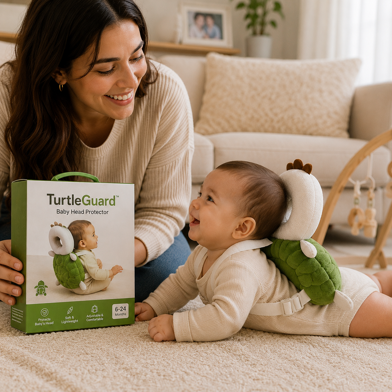 TurtleGuard™ Baby Head Protector