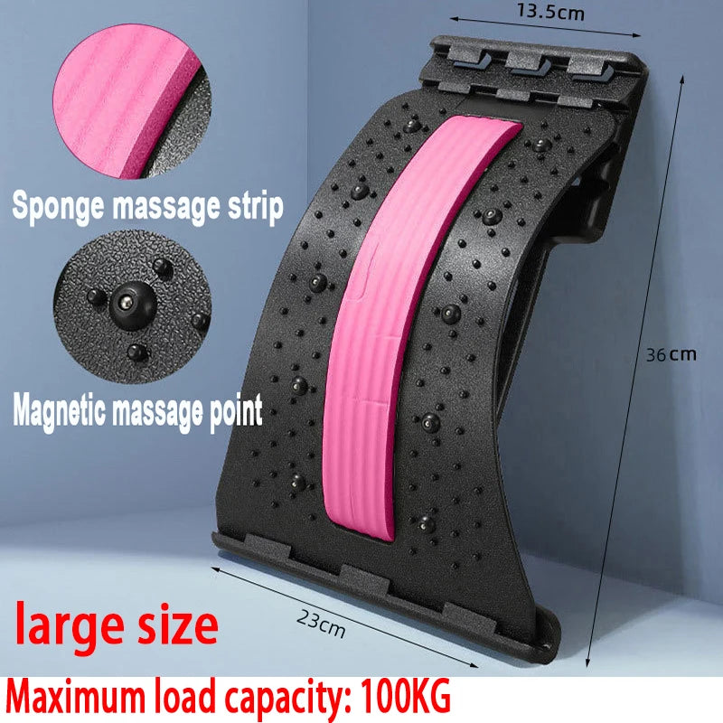 Lumbar Stretcher Device for Lower Back Pain Lower Device for Back Opening Yoga Spine Correction Pillow for Back Chiropractic YBA