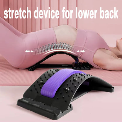 Lumbar Stretcher Device for Lower Back Pain Lower Device for Back Opening Yoga Spine Correction Pillow for Back Chiropractic YBA