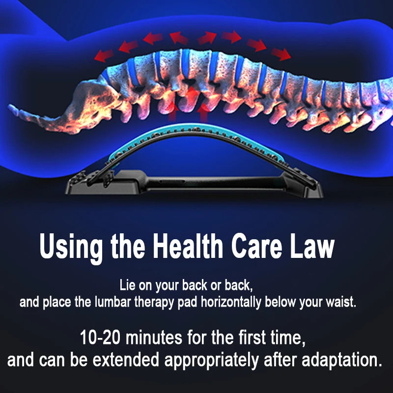 Lumbar Stretcher Device for Lower Back Pain Lower Device for Back Opening Yoga Spine Correction Pillow for Back Chiropractic YBA